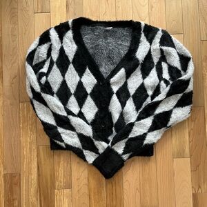 Fuzzy cardigan from Simons